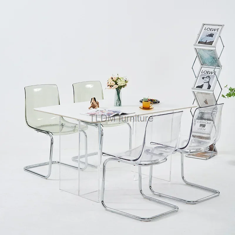 

Dresser Computer Design Dining Chair Kitchen Modern Computer Restaurant Living Chair Office Clear Cadeira garden furnitureBZ
