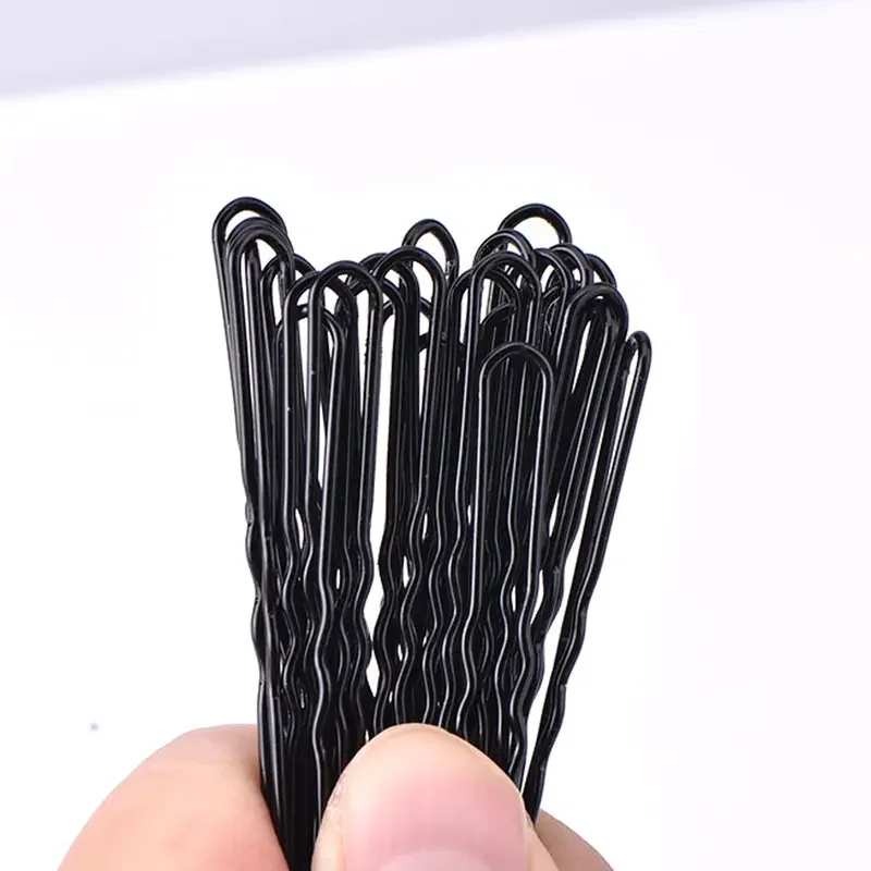 50/100pcs Hair Clips Black Invisible Bobby Pins for Girls Women Salon Hairdressing Styling