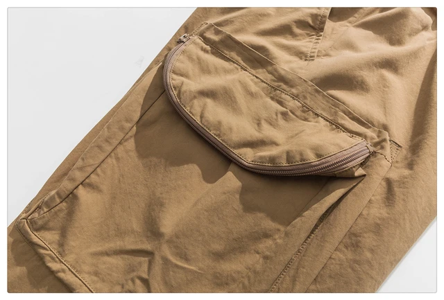 Camouflage cargo pants with big side pockets