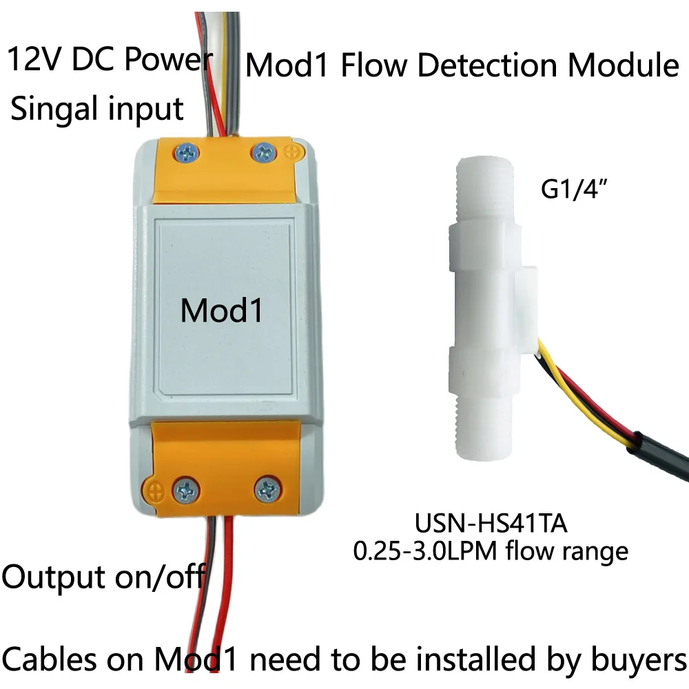 MOD1 and USN-HS41TA 0.25-3 Water Flow Detection Module Hall Sensor iSentrol | Инструменты