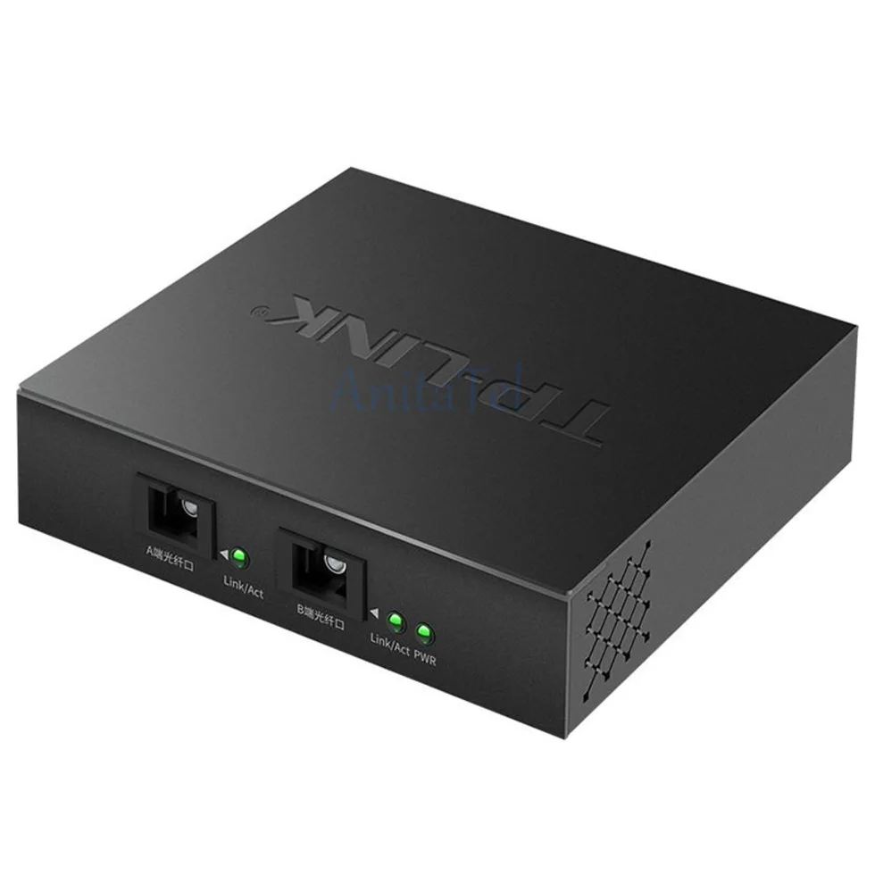 TP-LINK TL-FC323AB-3 ftth fiber transceiver SM single-mode single fiber optic media converter 3 RJ45 UTP and 2 SC Interface Port