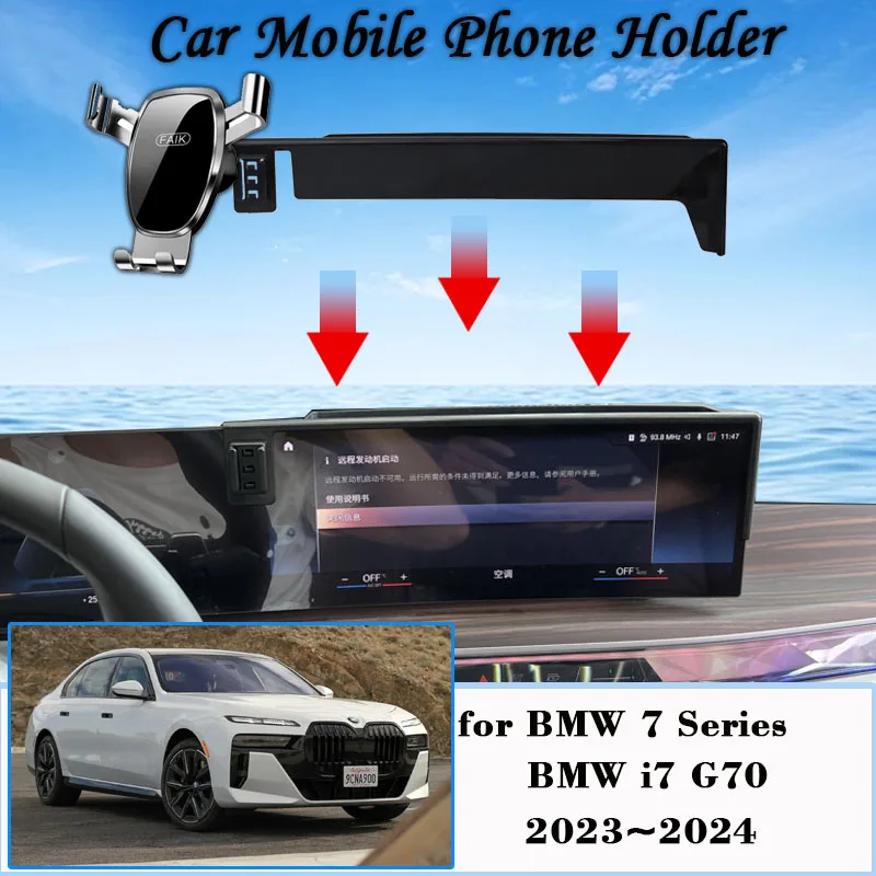 CarMountforBMW7Seriesi7G7020232024AirVentMobilePhone