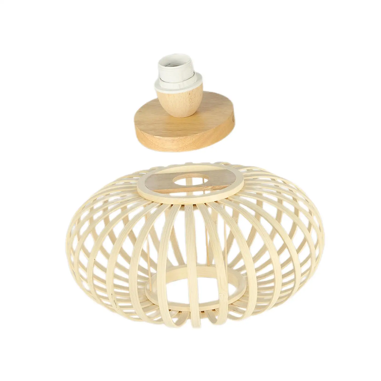 Ceiling Lamp EU Plug E27/E26 Woven Ceiling Light Shade for Home Bathroom Bar