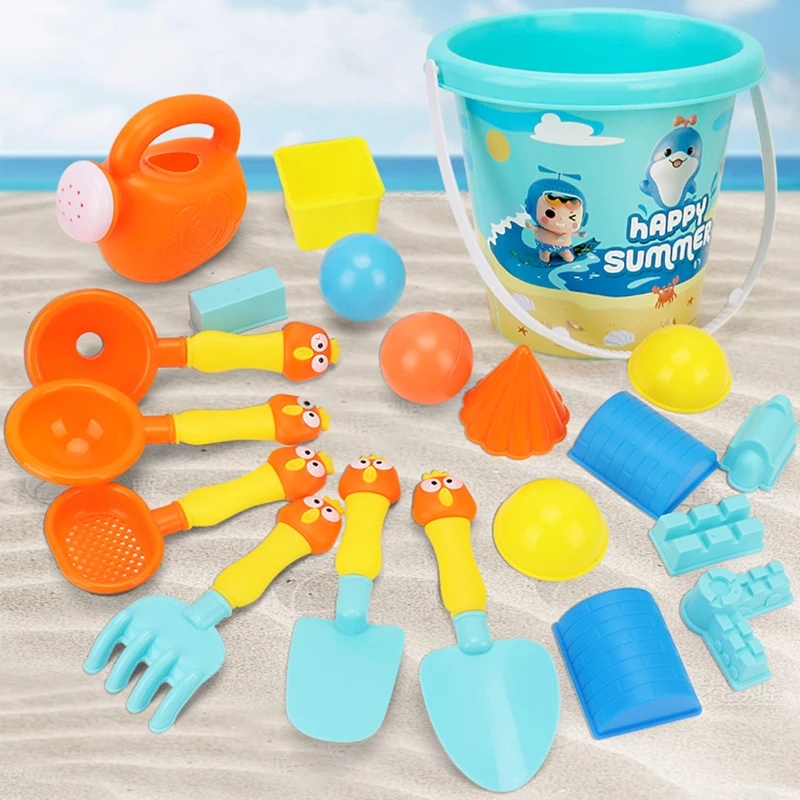 

Sand Play Beach Toy for Children 3-8Y Outdoor Sand Castle Sculpture Mold for Boy Girl Summer Seaside Garden Sand Playset