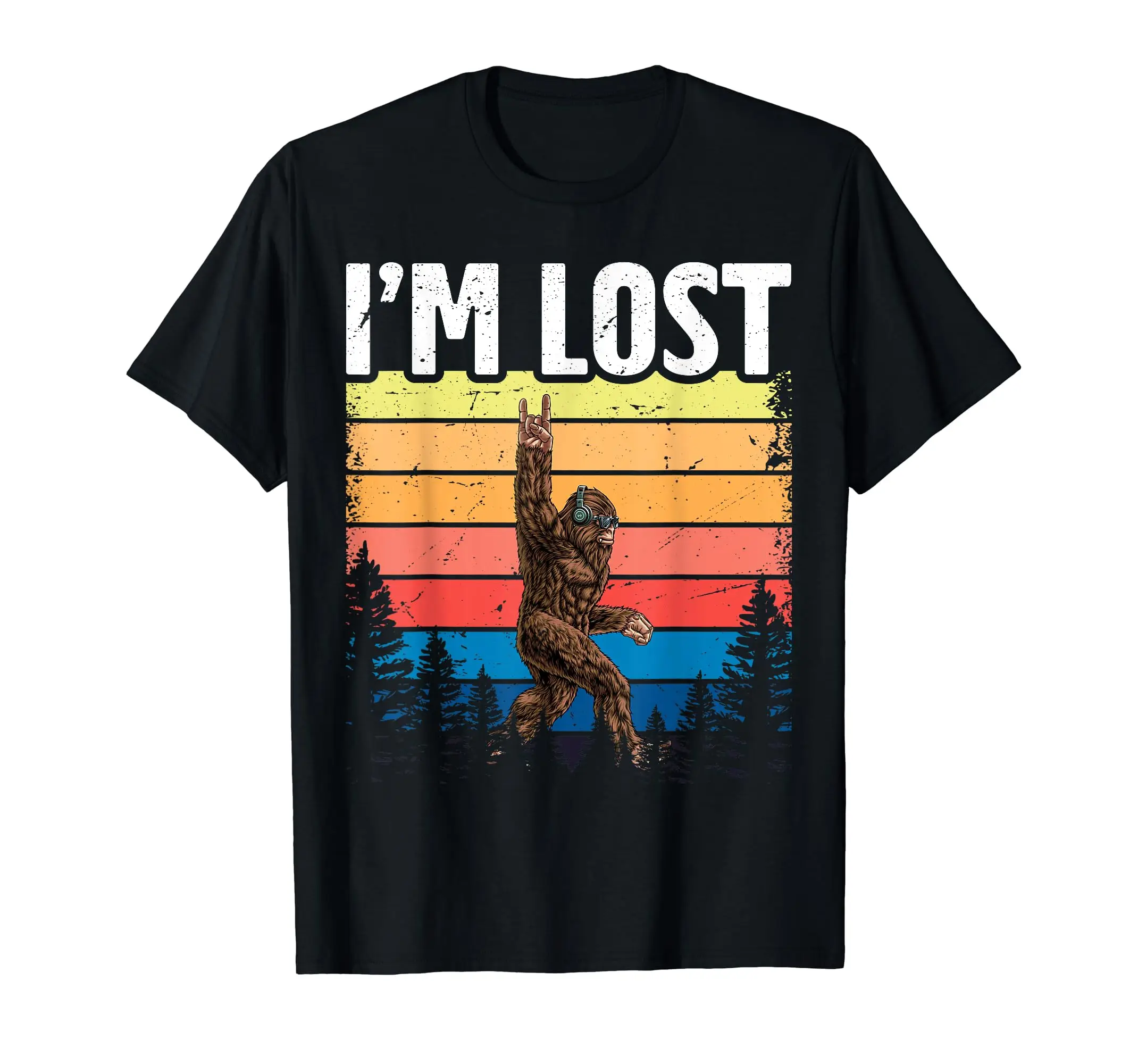 

Забавная футболка Bigfoot Im Lost Shirt с изображением Большой стопы