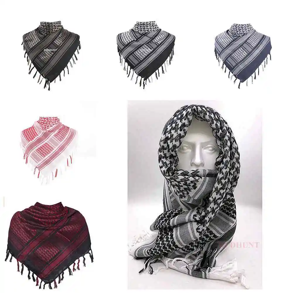 

Tactical Arab Scarves Muslim Shemagh Men Women Winter Windy Windproof Hiking Hunting Warm Military Scarf