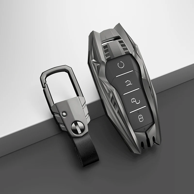 Крышка для автомобильного ключа, умный дистанционный ключ, модель BYD Tang DM 2018, чехол для ключей, автомобильные аксессуары, брелок для ключей, крышки для ключей