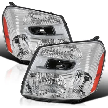 Replacement Headlights Compatible with 2005-2009 Chevy Chevrolet Equinox L+R Pair Head Light Lamp Assembly