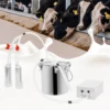 5L/10L/14L Electric Goat Cow Milking Machine Set w/ Milk Bucket| Household Double Head Vacuum Pump Milker
