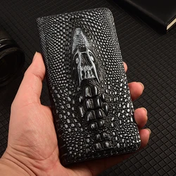 Luxurious Genuine Leather Flip Wallet Phone Case for Blackview BV6300 Pro (Silvery)