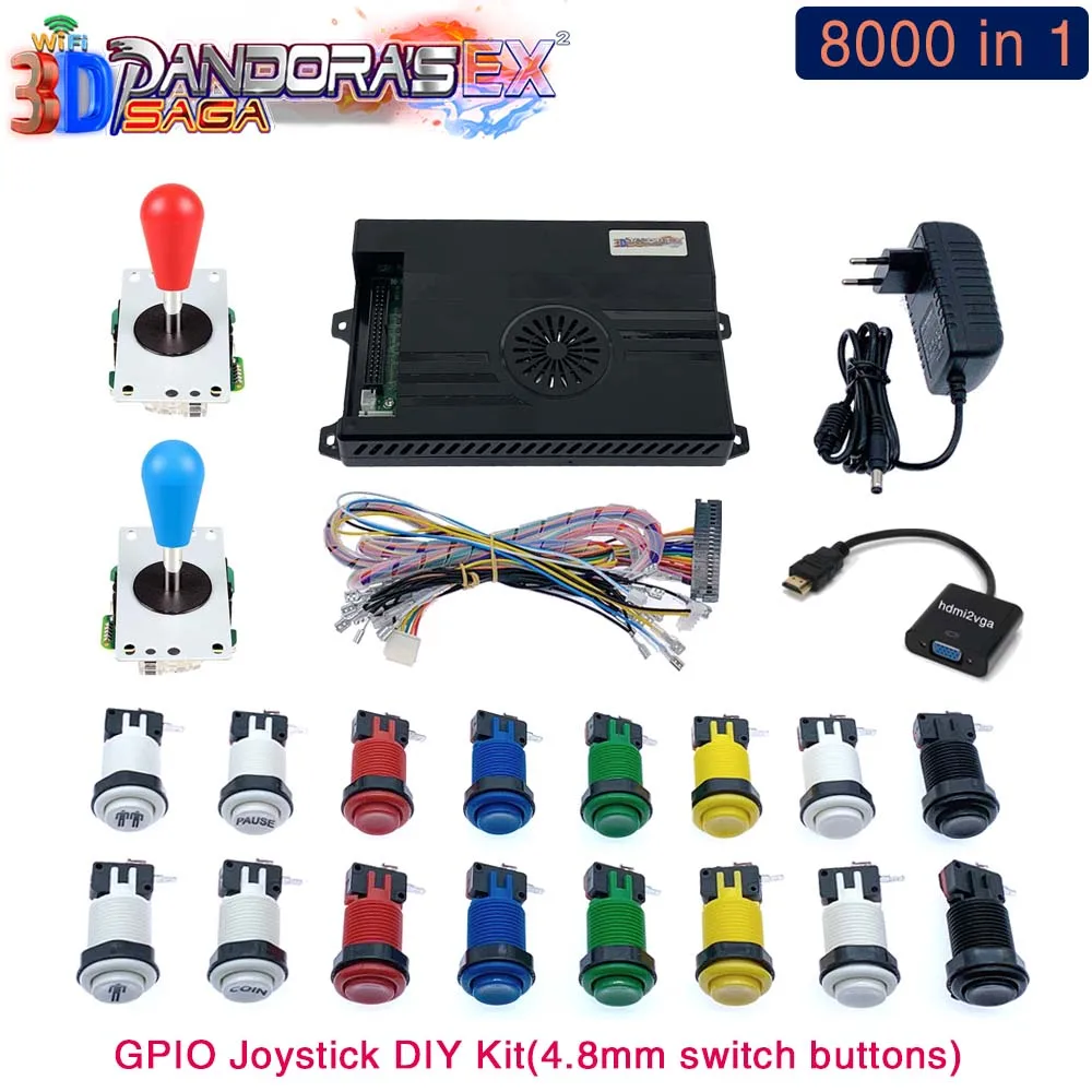 44 pin Universal Arcade Cabinet Adapter Kit DIY Wired 