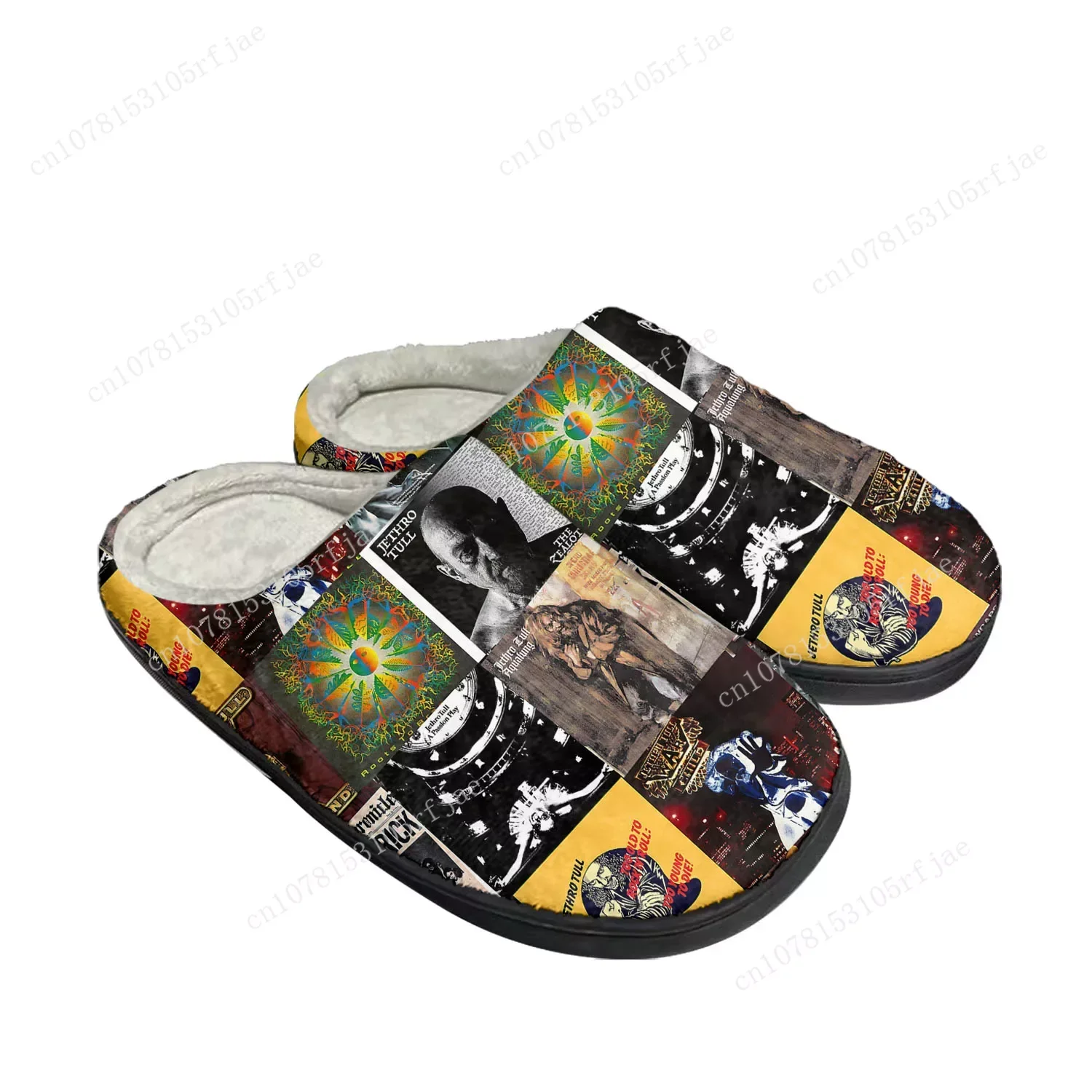 Jethro Tull Folk Rock Band Home Cotton Custom Slippers Mens Womens Sandals Plush Bedroom Casual Keep Warm Shoe Thermal Slipper