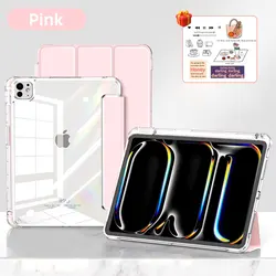 Universal Smart Tablet Case with Pen Holder - iPad 7 8 9th 10.2 (Pink)