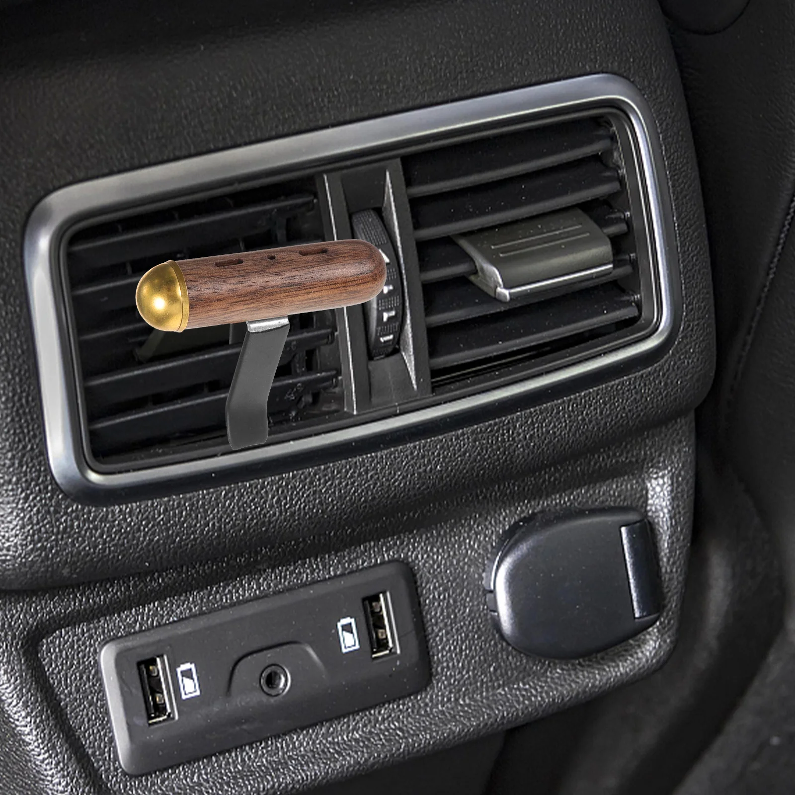 

Car Air Freshener Diffuser Vent Clip Accessories Dashboard Decorations Wood Auto
