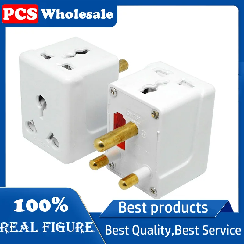 Преобразователь для одежды Great South Africa, один поворот, три вилки, большой цилиндрический адаптер с 3 круглыми ножками