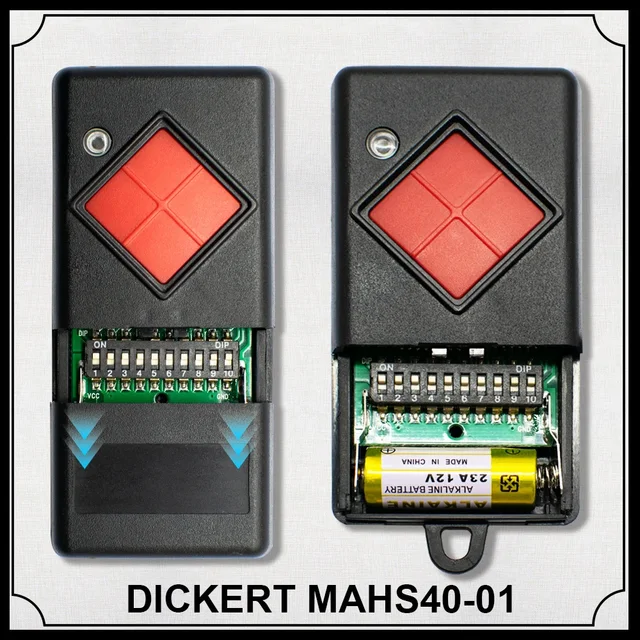 Remote Control 40 mhz DICKERT 1 Button 40.685MHz MAHS40-01MAHS40-04 Garage Door Opener Transmitter Replacement 1