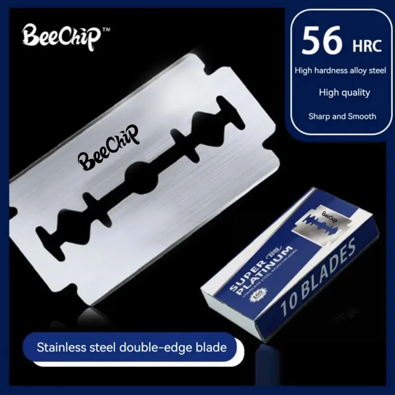 10PCS Razor Blade Stainless Steel Scraper Cleaning Without Rusting Compact And Portable Head Shavers for Bald Men for Home razor blade scraper