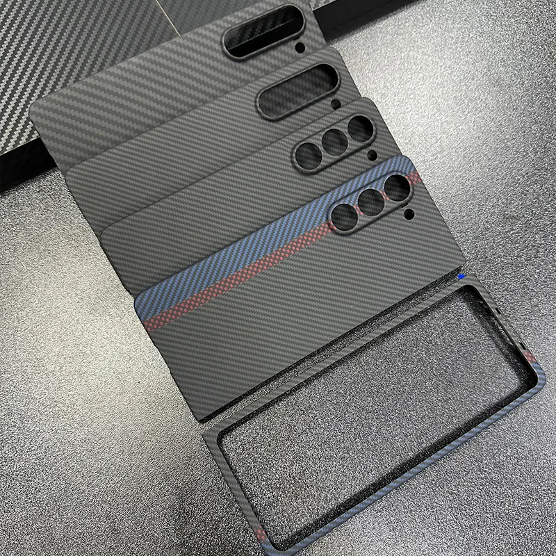 本物のアラミドカーボンファイバー製スマホケースカバー Samsung