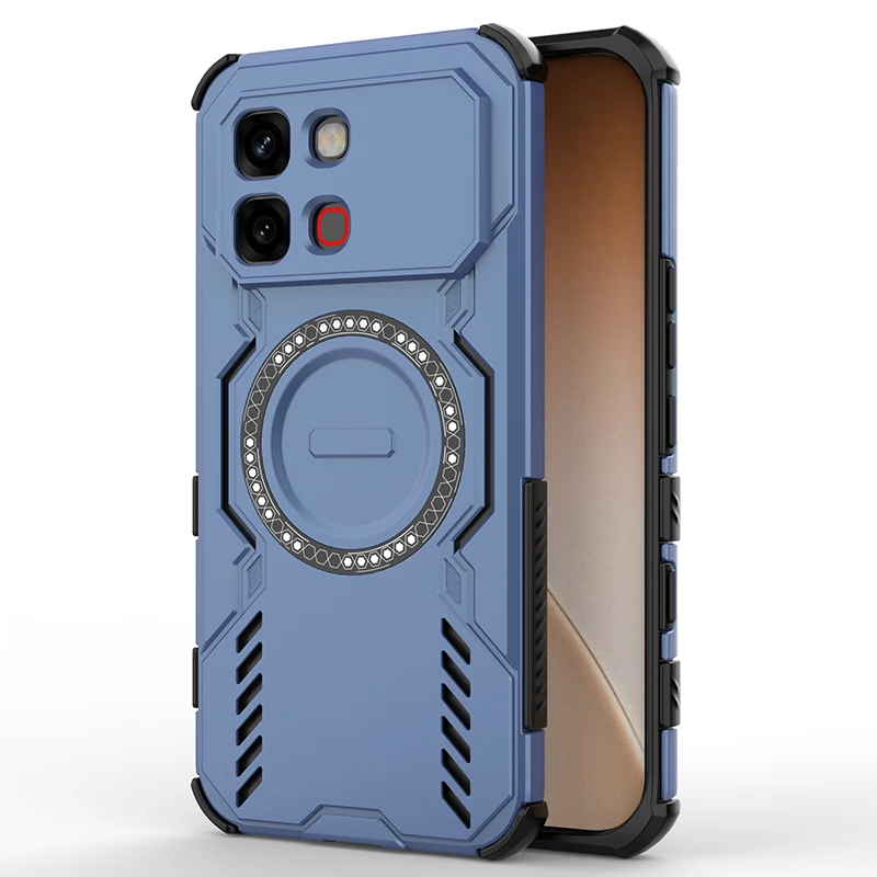Heat Dissipation Armor Magnetic Shockproof Phone Case - Four Corner TPU Plastic Cover
