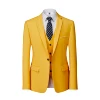 Men's Blazer Business Slim Official Solid Color Groom Dress Coat High Quality Plus size Fashion Suit Jacket 3