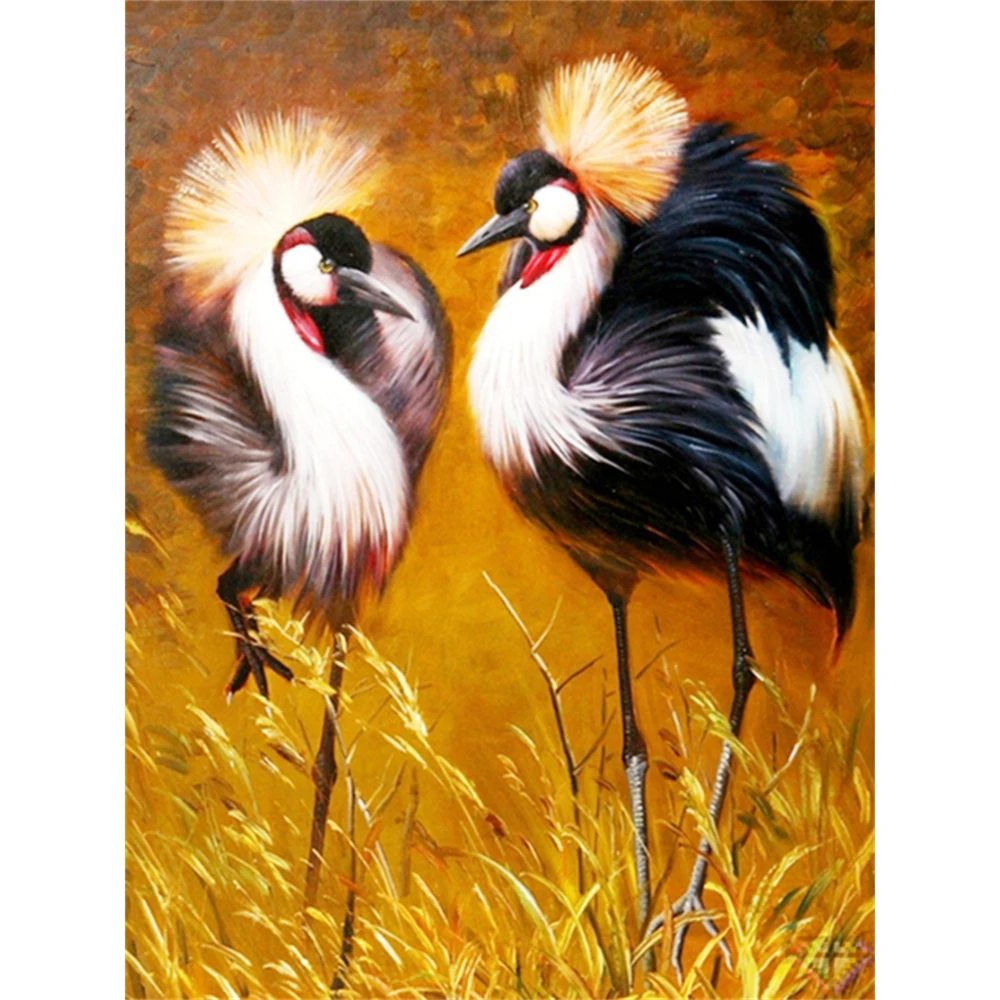 Red Crowned Crane Painting