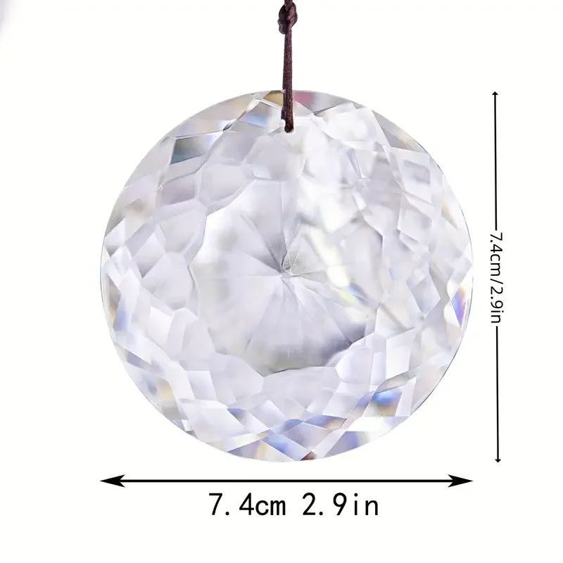 1pc color crystal sun catcher prism rainbow machine used for family window chandelier prism indoor and outdoor decoration sun catcher