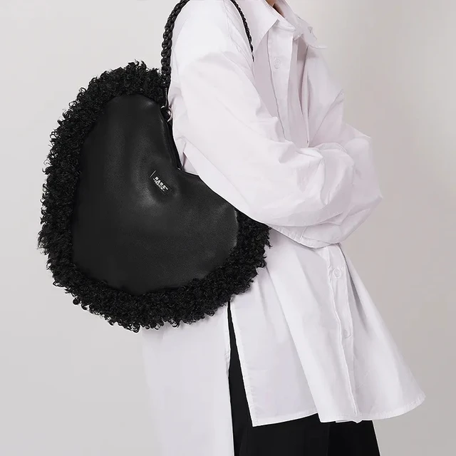 Japanese sweet girl messenger bag fashion kawaii casual shopper bag y2k large-capacity bag zipper High street women shoulder bag 6