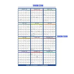 Large Erasable Wall Calendar 2026 - Dry - Erase Academic Planner with Foldable Design for Office, Classroom, and Home Decor, Perfect Gift (A)