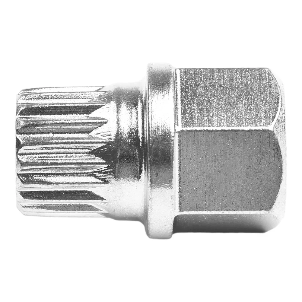 Tuerca De Seguridad Para Rueda ABC6/17PT - Repuesto Antirrobo Para Audi Y VW, Acero Plateado