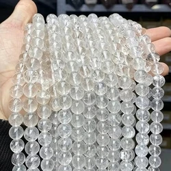 Natural Southern Jade Dark Stone Beads for Jewelry Making - Round Spacer Jasper Beads in Various Sizes (White Quartz)