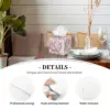Custom Pink Floral Cherry Blossom Tissue Box Cover PU Leather Square Japanese Sakura Flower Facial Tissues Holder for Home 3