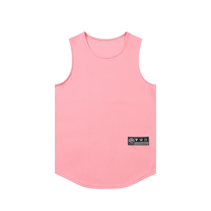 Loose Men Running Vest Outdoor Street Basketball Gym Sleeveless DIY Print Shirt Quick Dry Fitness Bodybuilding Tank Tops