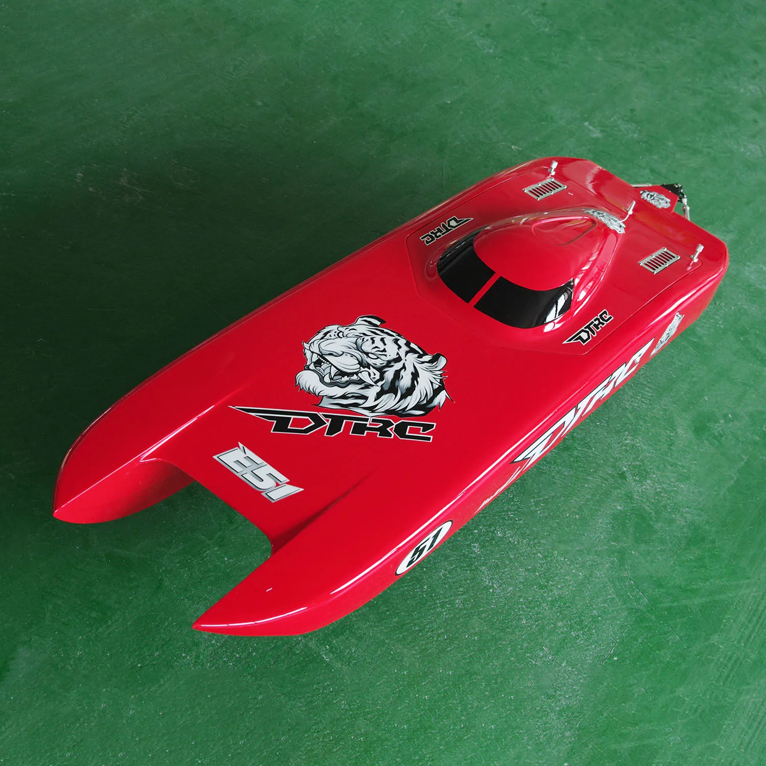 DT E51 Fiber Glass Electric High Speed RC Race Boat PNP Shaft Dual Motors Servos ESC Radio Remote Control Speed Toy Gift TH24350 3