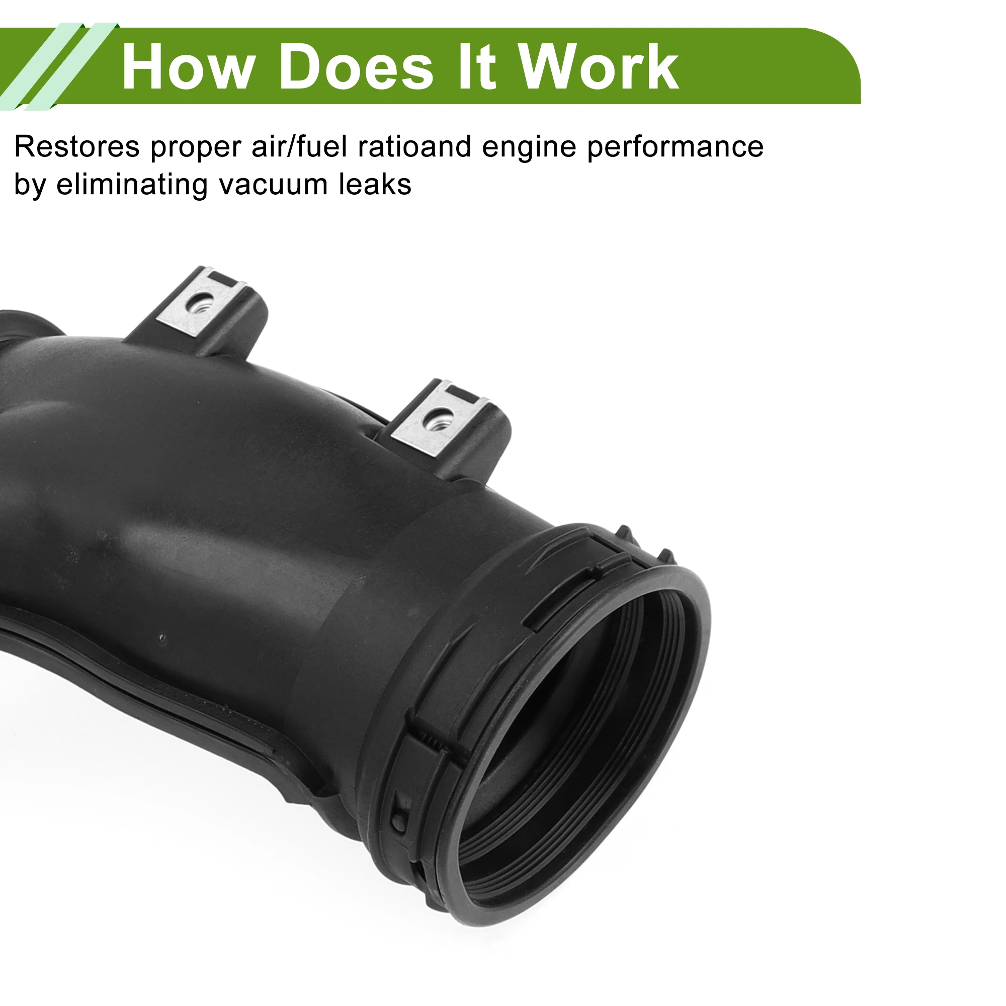 X Autohaux Car Assembly Turbo Air Hose No.13717582312 for BMW 7 Series X6 E71 F01 F02 740i 740Li N54 Cleaner Intake Hose 1 Pc