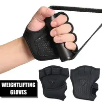 Gym Fitness Heavyweight Training Weightlifting Gloves Men Women Wristbands Non-Slip Half Finger Body Building Workout Gloves 1
