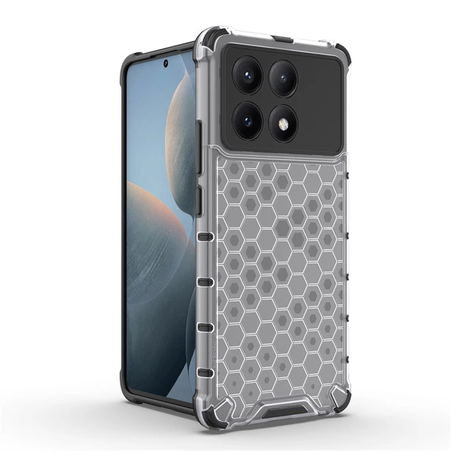 For POCO X6 Pro Case For Xiaomi POCO X6 Pro 5G Cover 6.67 Inch Honeycomb  Hard PC Shockproof Protection Bumper For POCO X6 Pro - AliExpress