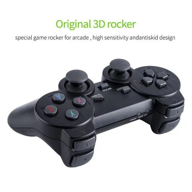 M8 Video Game Console 2.4G Double Wireless Controller Game Stick 4K 10000 games 64GB 32GB Retro games For PS1/GBA boy gift 2