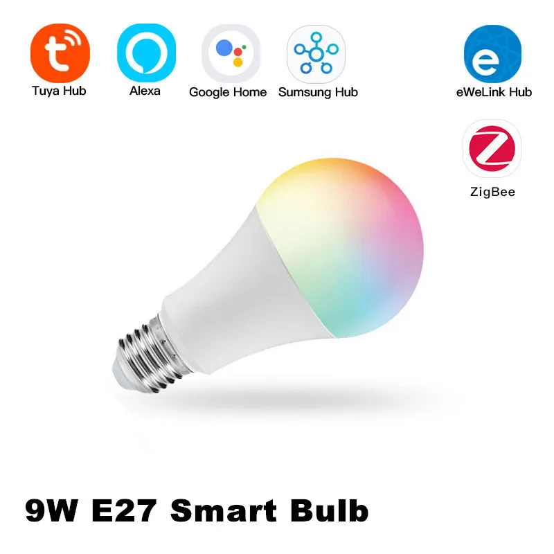 

Светодиодная лампа ZigBee 3,0 для умного дома, E27, 9 Вт