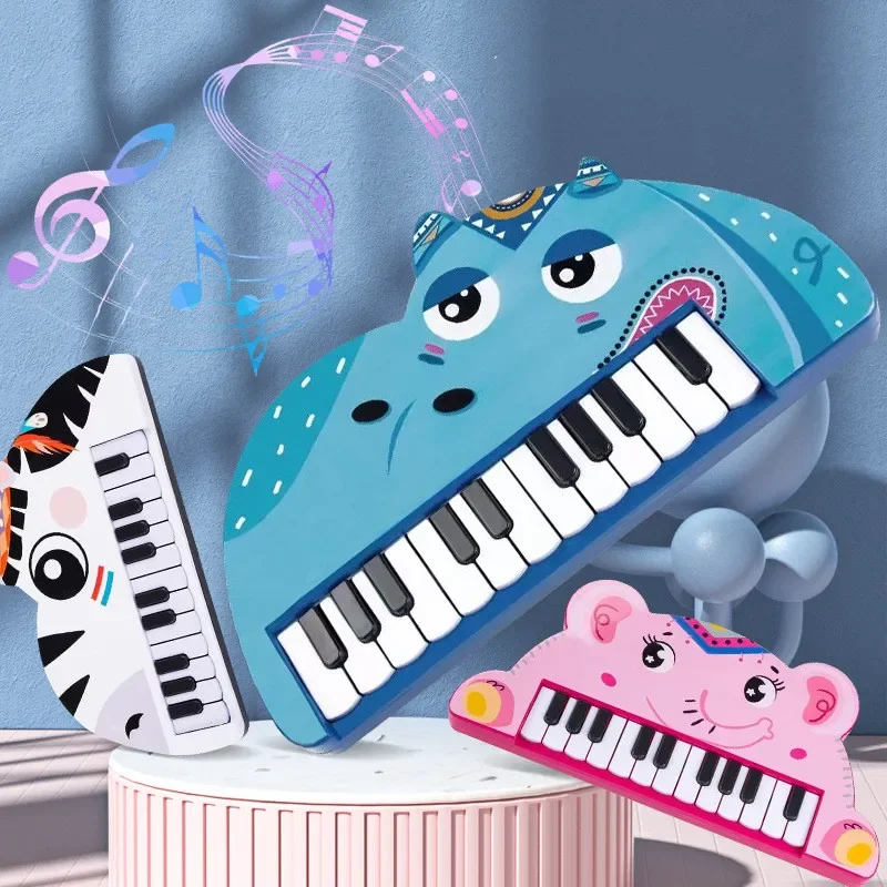 

Новинка Детский мультяшный электронный Пианино музыкальный инструмент 0-3 Начинающий пазл Игрушки для раннего развития детские животные подарки для детей