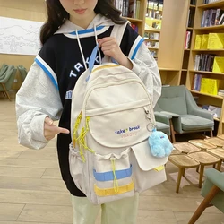 2022 New Backpack Large Capacity Harajuku Backpack Japanese College Style Student School Bag Girl Heart Backpack