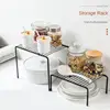 1/2PCS Storage Rack Wrought Iron Hollow Drain Shelf Single Layer Bedroom Bathroom Kitchen Storage Holder Home Accessories 2