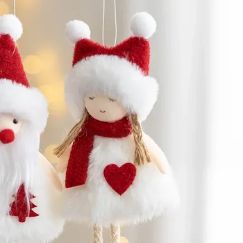 Christmas Pendant Cute Small Angel Doll Ornaments Merry Christmas Household Decor Garland Christmas Tree Decor Xmas New Year 2