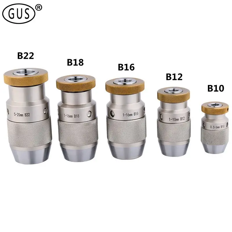 Drill Chuck B10 B12 B16 B18 B22 Keyless Milling Arbor Self Tighten Automatic Locking drill chuck