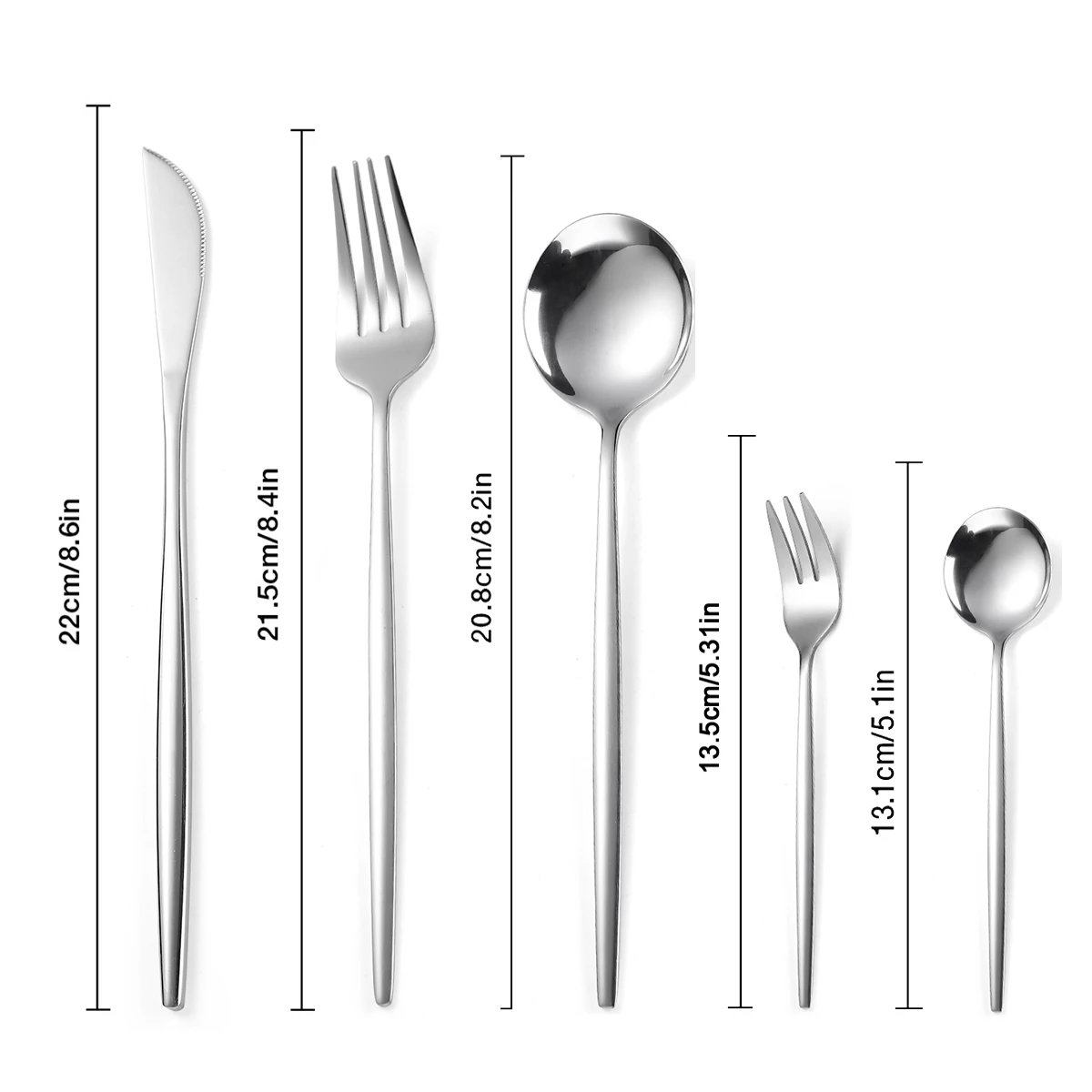 Cutlery Set Stainless Steel Cutlery Set 30pcs/6sets Stainless Steel Cutlery Set For Kitchen Dinnerware Knife Fork Spoon Set Travel Tableware