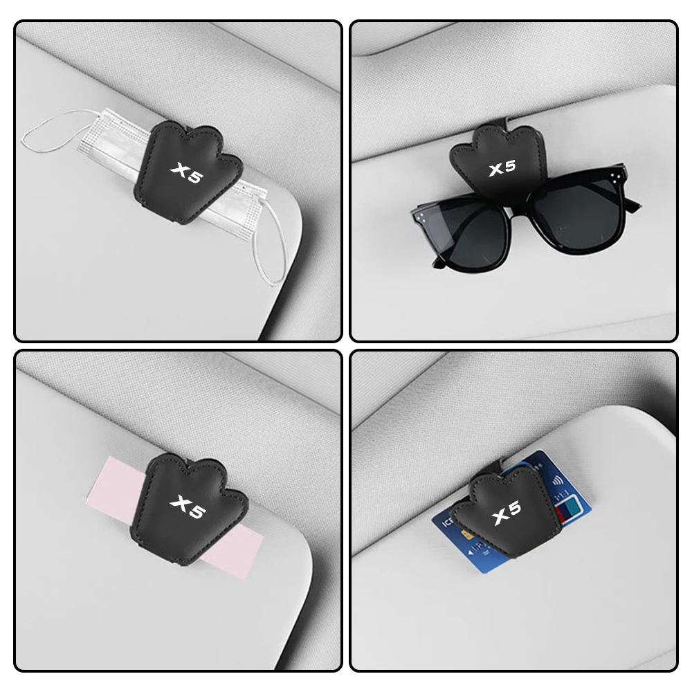 Auto brillen halter sonnenbrille clip auto zubehör für bmw x5 e53 e70 f15 g05 x1 e84 f48 x3 e83 f25 x6 e71 f16 x2 f39 x4 f26 x7 – Detail 5