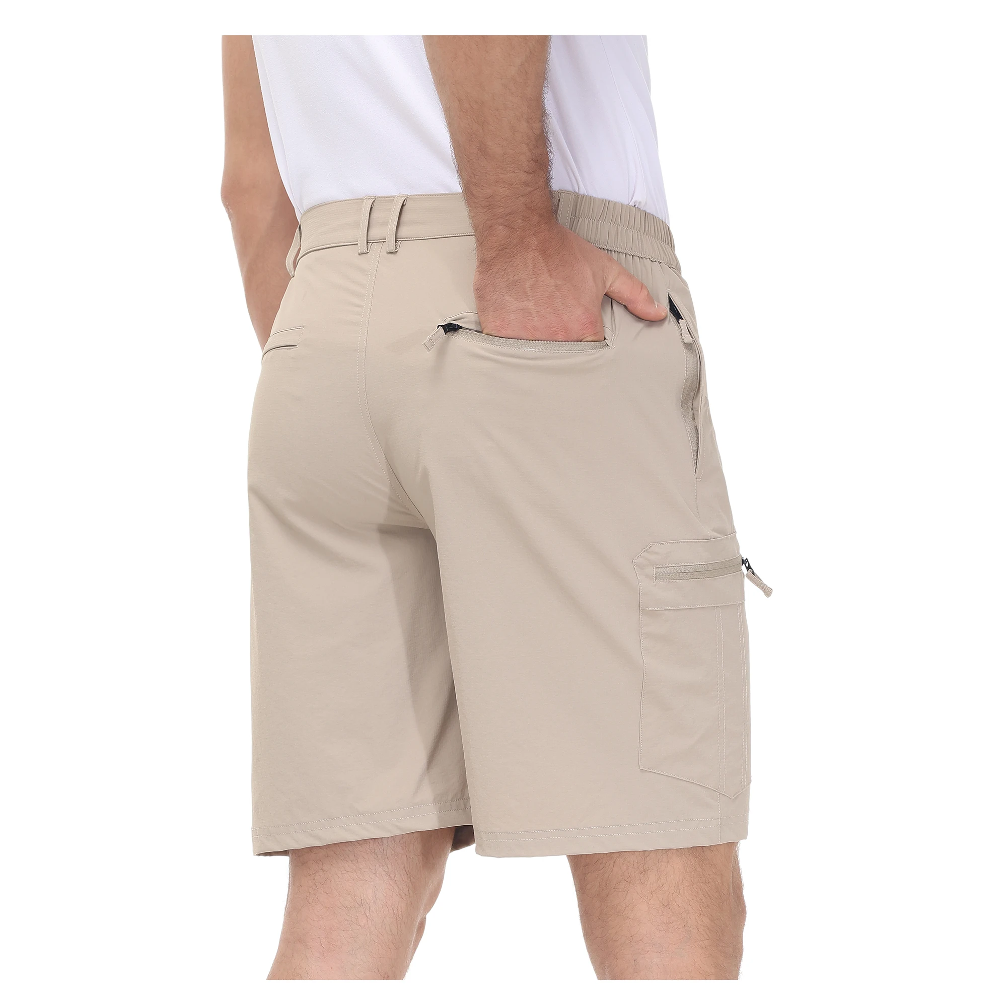 Sommer Männer Cargo Shorts wasserdichte taktische kurze Hosen Kletter shorts elastischen Gürtel schnell trocknen Camping lässig kurz Angeln upf50 – Detail 21