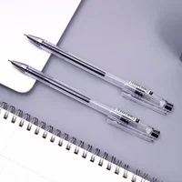 3 pcs/lot 0.3mm Fine Gel Pens Chinese Elegant Black Finance Needle Pens For Writing Office School Supplies Kawaii Stationery Pen 2