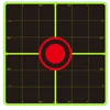 Sight-in Assist REAL Color-impact Sticker Targets 250 Counts per Roll 3 Inch @Side Length Half Inch Grids 2