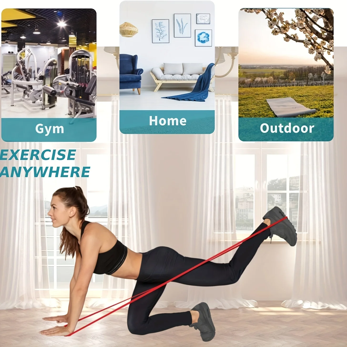 Dual-Level Heavy Resistance Bands - Versatile Exercise Bands for Strength Training, Yoga, and Fitness Workouts