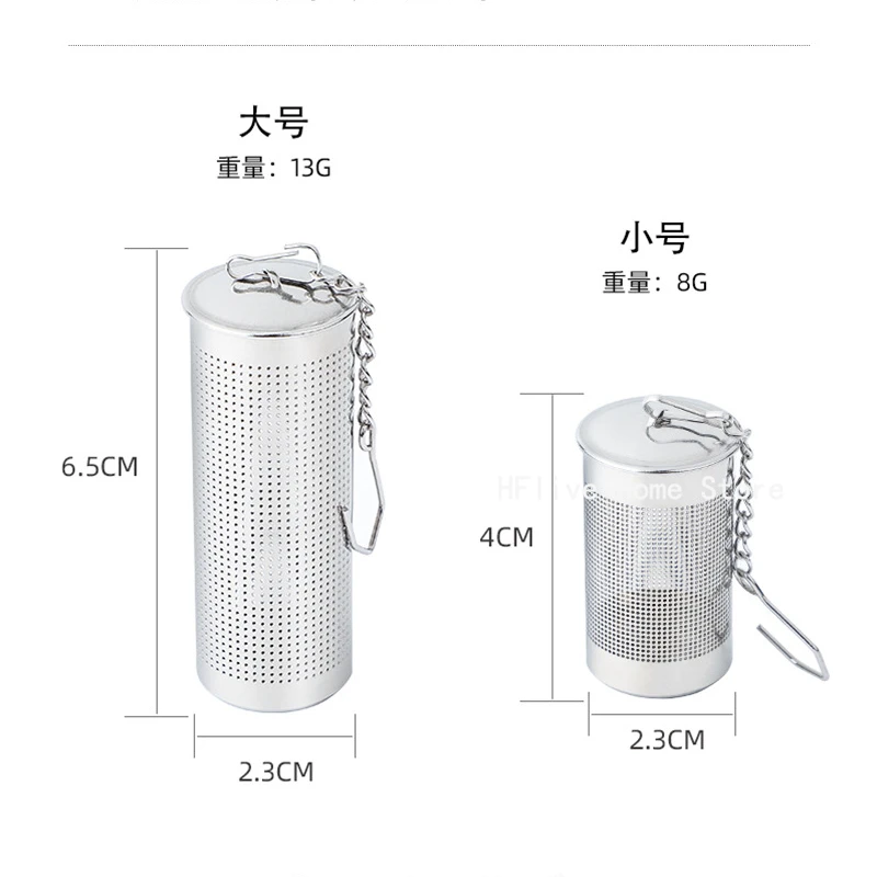 Description Picture 2 of itemStainless Steel Tea Infuser Tea Leaves Diffuser Spice Seasoning Ball Strainer Teapot Fine Mesh Coffee Filter Kitchen Accessories